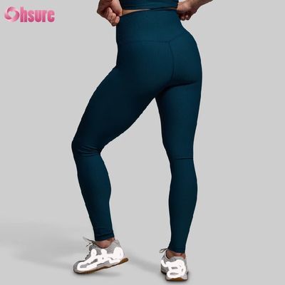 Leggings de treino femininas de cintura alta com compressão e comprimento total em promoção