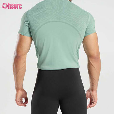 Camiseta de algodão de poliéster de alta qualidade de secagem rápida para homens