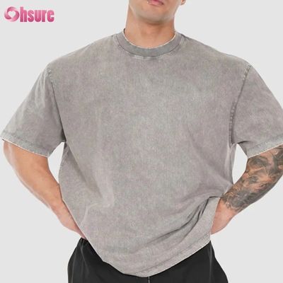 Camiseta Esportiva com Logotipo Personalizado Casual Ajustada Mangas Treino Camiseta Lisa para Homens