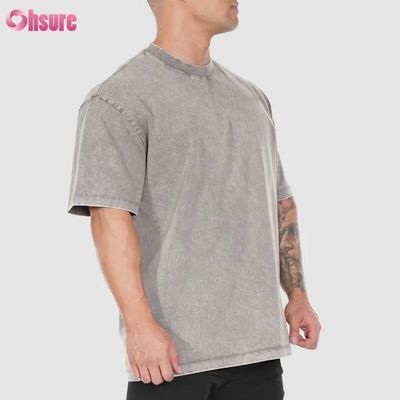 Camiseta Esportiva com Logotipo Personalizado Casual Ajustada Mangas Treino Camiseta Lisa para Homens