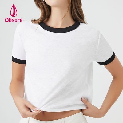 Camiseta esportiva de tecido refrescante com xilitol, ginástica, corrida, manga curta, secagem rápida, camiseta feminina