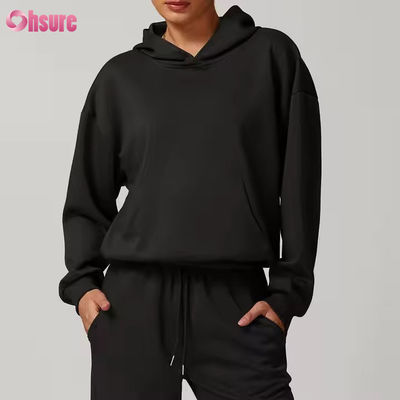 Conjuntos de Moletom Femininos 2 Peças, Hoodies e Calças de Moletom de Perna Larga, Conjunto de Treino 2024 Outono, Conjunto Lounge Combinando