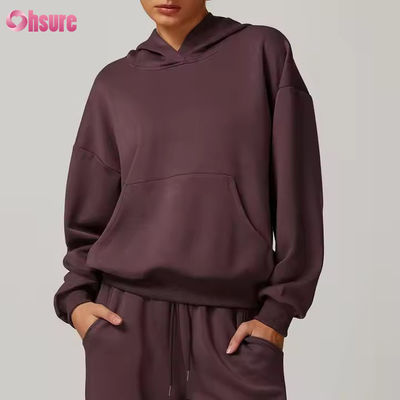 Conjuntos de Moletom Femininos 2 Peças, Hoodies e Calças de Moletom de Perna Larga, Conjunto de Treino 2024 Outono, Conjunto Lounge Combinando
