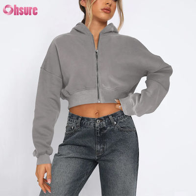 Jaqueta de calçado feminino com fechadura completa, confortável, flexível, suave, térmica, à prova de vento, de quatro vias, sem costura, de inverno, com capuz