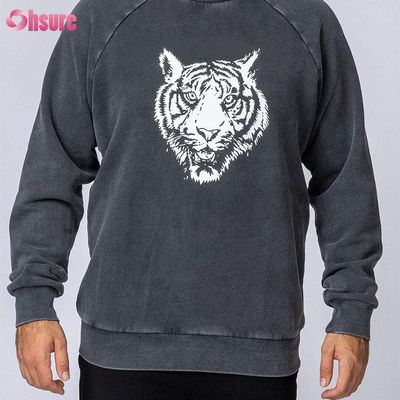 Camisas de pescoço de tripulantes de tripulantes masculinos camisetas de capota impressão de alta qualidade de algodão de lã roupas de inverno para homens camisola tecido de malha