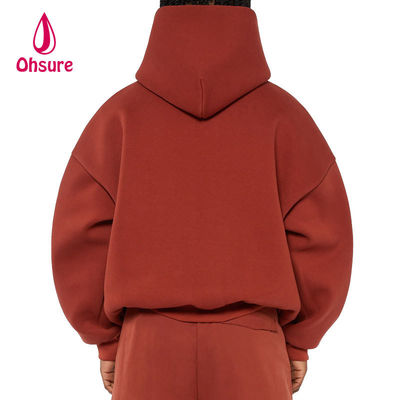 Fabricantes de Moletom com Capuz Oversized e Ombro Caído Personalizados, em Branco, 100% Algodão, Alta Qualidade, para Homens