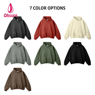 Fabricantes de Moletom com Capuz Oversized e Ombro Caído Personalizados, em Branco, 100% Algodão, Alta Qualidade, para Homens
