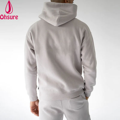 Moletom Casual Pesado Moletom com Capuz de Fleece de Alta Qualidade Camisolas Básicas de Cor Sólida para Homens