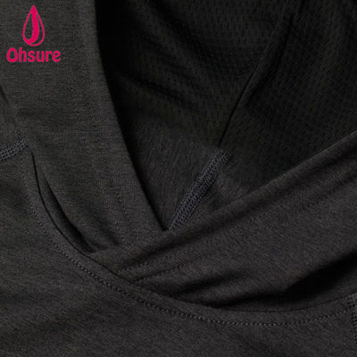 Moletom com capuz de yoga masculino mais vendido, secagem rápida, forro de malha, capuz sobreposto, ajuste regular para treino na academia, logotipo personalizado, padrão sólido, outono