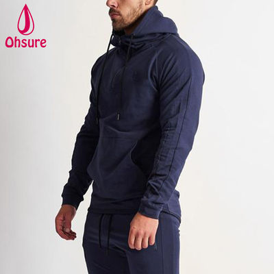 Moletom esportivo masculino do fabricante, com capuz, quente para o inverno, para corrida e fitness, com zíper e design estampado