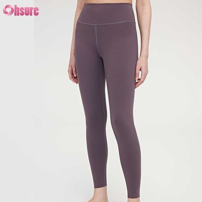 Vestuário Quatro Agulhas Seis Filamentos Compressão Fitness Mulheres Calças de Quadril Alta cintura Slim Full 1 Piece Vestuário Desportivo Calças de Yoga Skinny