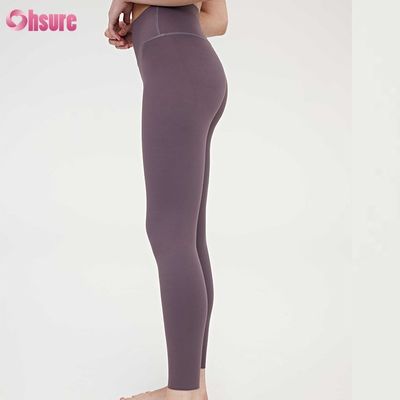 Vestuário Quatro Agulhas Seis Filamentos Compressão Fitness Mulheres Calças de Quadril Alta cintura Slim Full 1 Piece Vestuário Desportivo Calças de Yoga Skinny