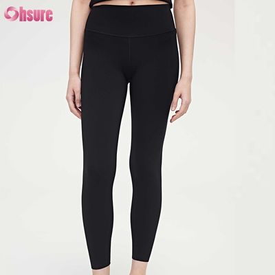 Vestuário Quatro Agulhas Seis Filamentos Compressão Fitness Mulheres Calças de Quadril Alta cintura Slim Full 1 Piece Vestuário Desportivo Calças de Yoga Skinny