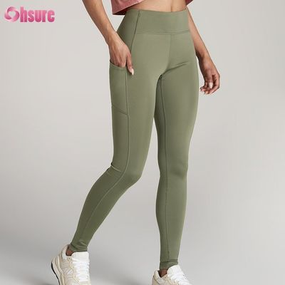 Pantalhões de ioga de tamanho maior traseiro fecho de bolso absorvente de umidade e secador rápido calções para mulheres