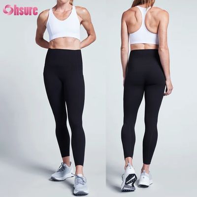 Portagem Fábrica Baixo Preço Calças de Yoga Para Mulheres Alta Compressão Poliéster Seco Rápido Com Telefone Calças de Treino de Bolso