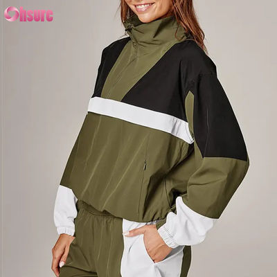 Vestuário de chuva multicolorido de alta qualidade para mulheres estilo vintage resistente ao vento Capuzado Tecido de malha para ciclismo Correr ao ar livre