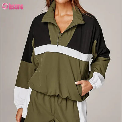 Vestuário de chuva multicolorido de alta qualidade para mulheres estilo vintage resistente ao vento Capuzado Tecido de malha para ciclismo Correr ao ar livre