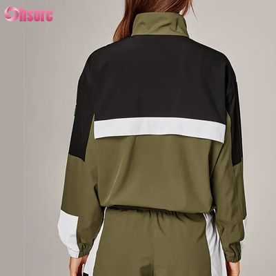 Vestuário de chuva multicolorido de alta qualidade para mulheres estilo vintage resistente ao vento Capuzado Tecido de malha para ciclismo Correr ao ar livre