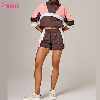 Vestuário de chuva multicolorido de alta qualidade para mulheres estilo vintage resistente ao vento Capuzado Tecido de malha para ciclismo Correr ao ar livre
