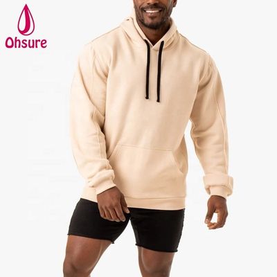 Atacado Desporto Usar Hoodies Atlético Homens Custom Fitness Pullover Sweatshirts respirável Ginásio Oversized Fleece Hoodie Impresso