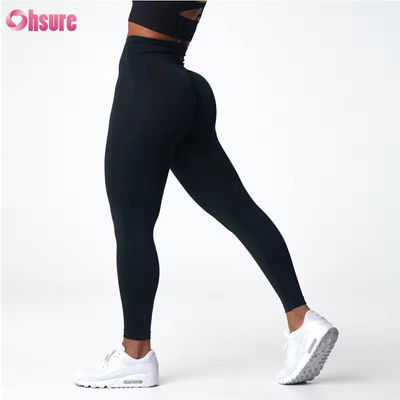 Customizado Brand New Item de Alta Qualidade Alta cintura Scrunch Butt Hip Lifting Calças GYM Fitness Yoga Leggings para mulheres