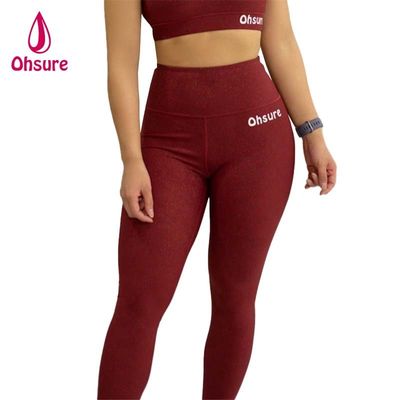 Feminino Scrunch Bum Gym Leggings cintura elástica Esporte Fitness Apertado Activwear com padrão sólido calças de yoga
