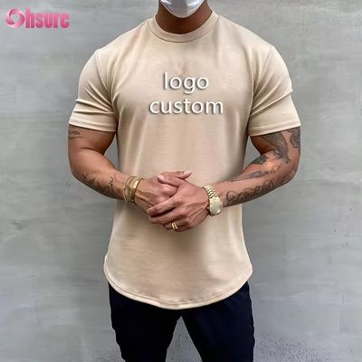 Roupas de Ginástica Manga Curta Sportswear Últimos Designs de Camisetas para Homens Camisetas Estampadas