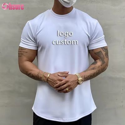 Roupas de Ginástica Manga Curta Sportswear Últimos Designs de Camisetas para Homens Camisetas Estampadas