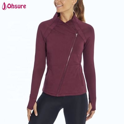 Capa de creme personalizado Impressão de casaco desportivo Feminino Designer Casual Track Suit Ginásio Yoga Usar Colete Único Umper