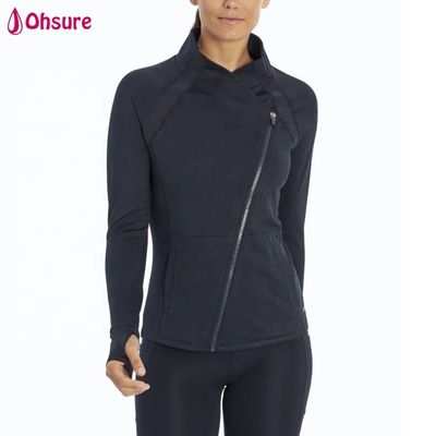 Capa de creme personalizado Impressão de casaco desportivo Feminino Designer Casual Track Suit Ginásio Yoga Usar Colete Único Umper