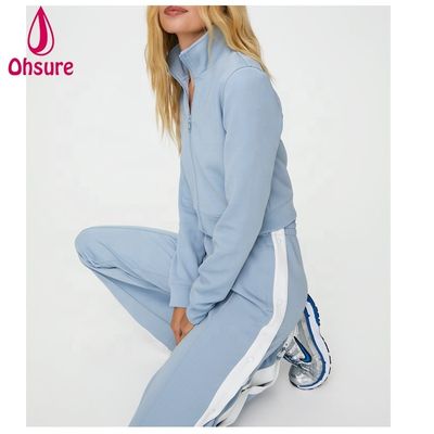 Mulheres Windbreaker Esportes Outdoor Jacket Moda Correr Treino Hoody Jaqueta de Motocicleta Jaqueta de Poliéster Zipper Jacket Tecido Padrão