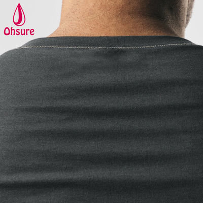 Camiseta masculina de ginástica com costura em zigue-zague de secagem rápida com logotipo personalizado OEM, ajuste muscular, treino, camisetas masculinas em branco, estampadas casuais