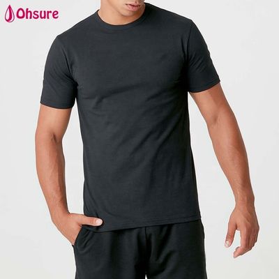 Venda por atacado de logotipo personalizado camisas masculinas Slim Fit Homem roupa de ginástica simples algodão espandêx branco camisa de manga curta masculina