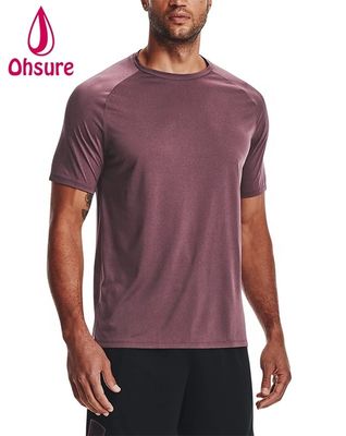 92% Poliéster 8% Elastano Homem Esportes Secagem Rápida Camisetas Atacado Fitness Wear Active Gym Apparel T Shirt para Homem Casual Estampado
