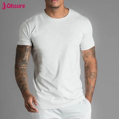 Fornecedores de Atacado de Roupas Masculinas Camiseta de Algodão Masculina de Alta Qualidade Tamanho e Logotipo Personalizados Simples Solto Ginásio Camiseta Masculina