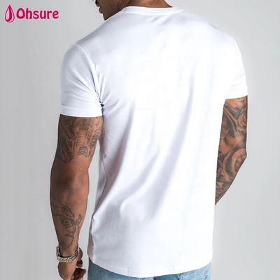 Fornecedores de Atacado de Roupas Masculinas Camiseta de Algodão Masculina de Alta Qualidade Tamanho e Logotipo Personalizados Simples Solto Ginásio Camiseta Masculina
