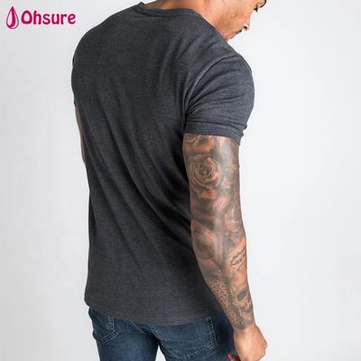 Fornecedores de Atacado de Roupas Masculinas Camiseta de Algodão Masculina de Alta Qualidade Tamanho e Logotipo Personalizados Simples Solto Ginásio Camiseta Masculina