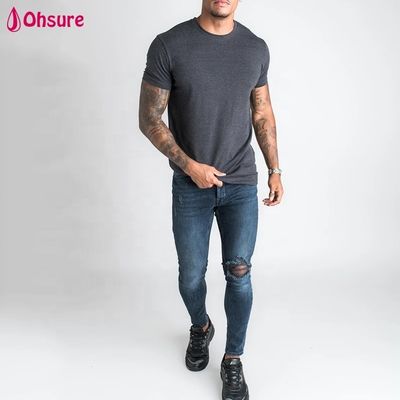 Fornecedores de Atacado de Roupas Masculinas Camiseta de Algodão Masculina de Alta Qualidade Tamanho e Logotipo Personalizados Simples Solto Ginásio Camiseta Masculina