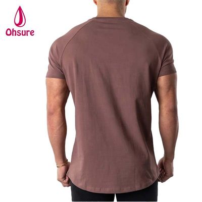 Camiseta Muscle Fit para Homens Running Sport Top Gym Man Algodão Spandex T Shirt