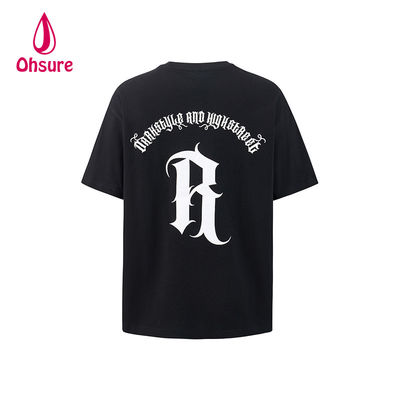 Ohsure Design de Streetwear com Logotipo Personalizado 100% Algodão Moda Tie-Dye Oversized Camisetas Gráficas Masculinas