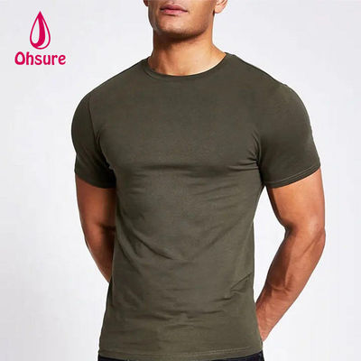 Nova Chegada 2023 Atacado Impressão Personalizada Logotipo Homens Simples 95% Algodão 5% Elastano Treino Esportivo Tshirt Fitness Ginásio Camiseta para Homens