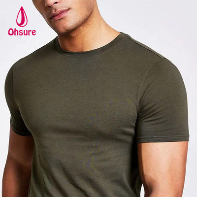 Nova Chegada 2023 Atacado Impressão Personalizada Logotipo Homens Simples 95% Algodão 5% Elastano Treino Esportivo Tshirt Fitness Ginásio Camiseta para Homens