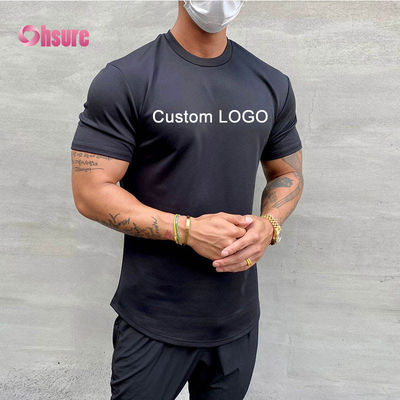 Personalize Moda Esportiva Masculina Academia Bolsa Esportiva Folgada Roupas Esportivas Atacado Camisetas de Ginástica Casuais Estampadas para Homens