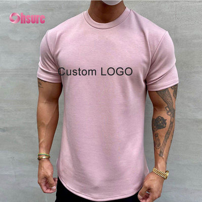 Personalize Moda Esportiva Masculina Academia Bolsa Esportiva Folgada Roupas Esportivas Atacado Camisetas de Ginástica Casuais Estampadas para Homens