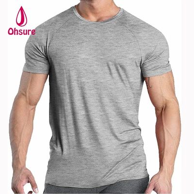 Xylitol Tecido de refrigeração T-shirt desportivo ginásio correndo manga curta T-shirt rápido seco