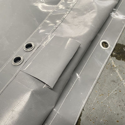 Folha de barreira acústica de PVC cinza retardante de chama Litong Sound-absorbing para construção externa