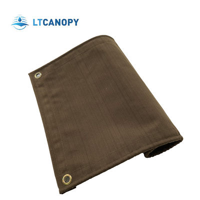 Litong Customizado Resistente à Água Respirável Orgânico revestido de Silício Tenda Caminhão Telhado Telhado Tela de Cor Marrom