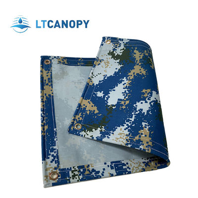 Litong Grátis Tecido de tela à prova d'água Pintura Camuflagem Azul Tecido orgânico de silício