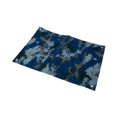 Litong Grátis Tecido de tela à prova d'água Pintura Camuflagem Azul Tecido orgânico de silício