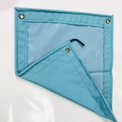 Lonas de tecido Oxford de tamanho personalizado, revestidas, folha de plástico, capa de lona, tenda, tecido revestido azul claro